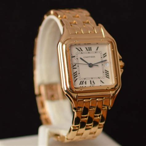 cartier 18k gold watch models